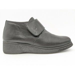 Hispanitas Hook Loop Crepe Leather Ankle Bootie